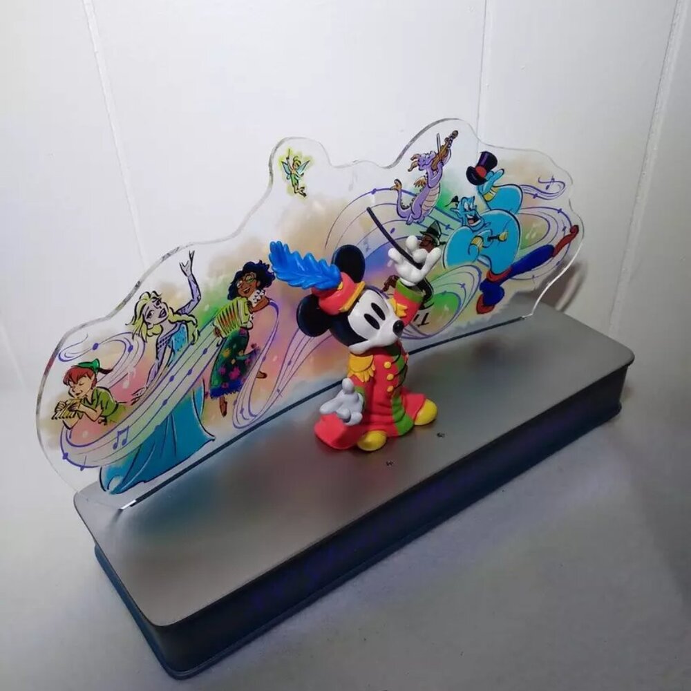 Disney Parks Disney 100 Years Of Music And Wonder Light Up figurine ~11"X7"X10"
